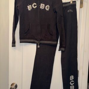 Women’s BCBG ' Black Logo Track Pants - Bottoms